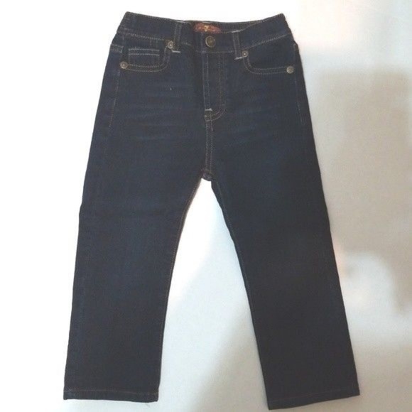 7 For All Mankind Dark Denim Toddlers 2PC Set 18M - Picture 3 of 7